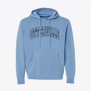 Otterville Missouri Trendy Block Pigment-Dyed Hoodie