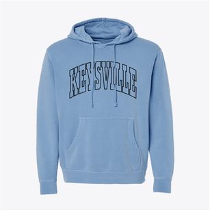 Keysville Georgia Trendy Block Pigment-Dyed Hoodie