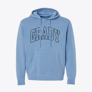 Grady New Mexico Trendy Block Pigment-Dyed Hoodie