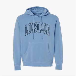 Lonsdale Arkansas Trendy Block Pigment-Dyed Hoodie
