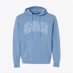 Glendale Missouri Trendy Block Pigment-Dyed Hoodie