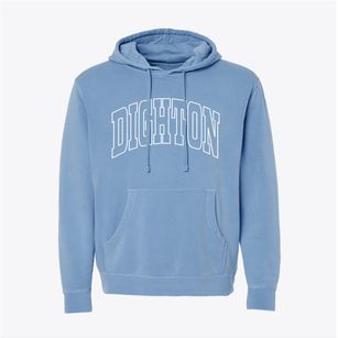 Dighton Kansas Trendy Block Pigment-Dyed Hoodie