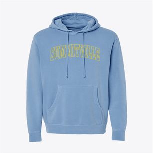 Summitville Ohio Trendy Block Pigment-Dyed Hoodie