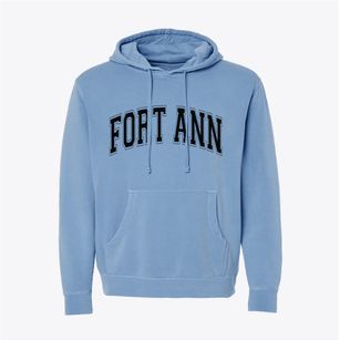 Fort Ann New York Varsity Pigment-Dyed Hoodie