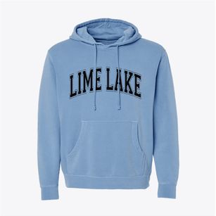 Lime Lake New York Varsity Pigment-Dyed Hoodie