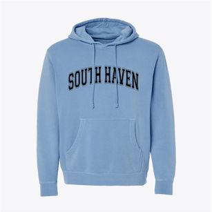 South Haven Kansas Varsity Pigment-Dyed Hoodie