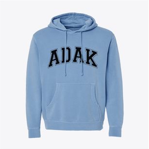 Adak Alaska Varsity Pigment-Dyed Hoodie