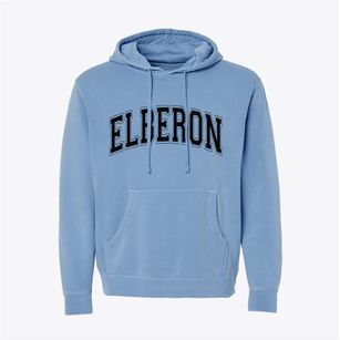Elberon Iowa Varsity Pigment-Dyed Hoodie