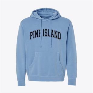 Pine Island Florida Varsity Pigment-Dyed Hoodie