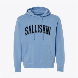 Sallisaw Oklahoma Varsity Pigment-Dyed Hoodie