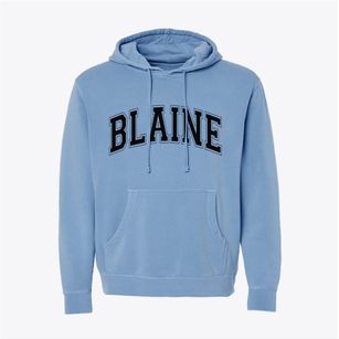 Blaine Minnesota Varsity Pigment-Dyed Hoodie