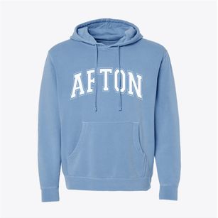 Afton Wyoming Varsity Pigment-Dyed Hoodie