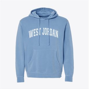 West Jordan Utah Varsity Pigment-Dyed Hoodie