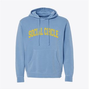 Social Circle Georgia Varsity Pigment-Dyed Hoodie