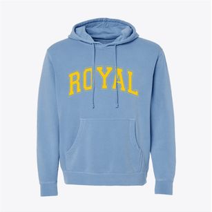 Royal Iowa Varsity Pigment-Dyed Hoodie