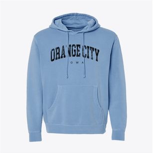 Orange City Iowa Urban Vibe Pigment-Dyed Hoodie