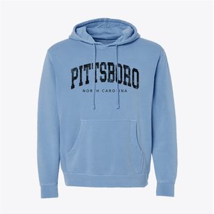 Pittsboro North Carolina Urban Vibe Pigment-Dyed Hoodie