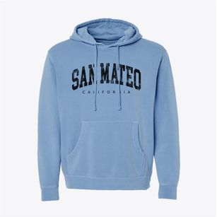 San Mateo California Urban Vibe Pigment-Dyed Hoodie