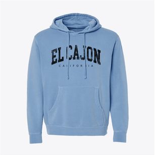 El Cajon California Urban Vibe Pigment-Dyed Hoodie