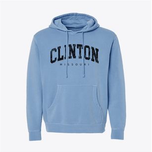 Clinton Missouri Urban Vibe Pigment-Dyed Hoodie