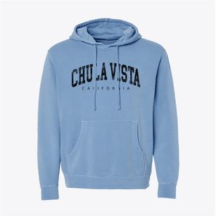 Chula Vista California Urban Vibe Pigment-Dyed Hoodie