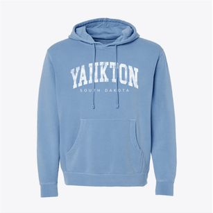 Yankton South Dakota Urban Vibe Pigment-Dyed Hoodie