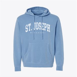St. Joseph Missouri Urban Vibe Pigment-Dyed Hoodie