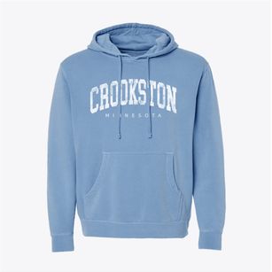 Crookston Minnesota Urban Vibe Pigment-Dyed Hoodie