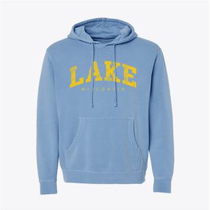 Lake Wisconsin Urban Vibe Pigment-Dyed Hoodie