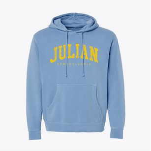Julian Pennsylvania Urban Vibe Pigment-Dyed Hoodie