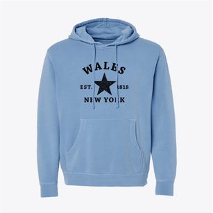 Wales New York Star Pigment-Dyed Hoodie