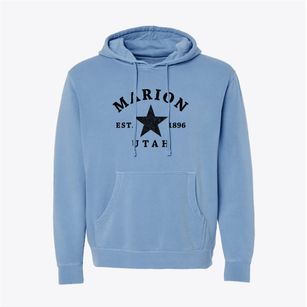 Marion Utah Star Pigment-Dyed Hoodie