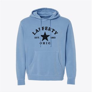 Lafferty Ohio Star Pigment-Dyed Hoodie