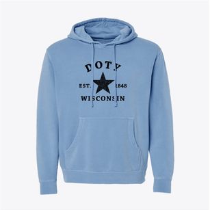 Doty Wisconsin Star Pigment-Dyed Hoodie