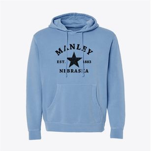 Manley Nebraska Star Pigment-Dyed Hoodie