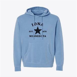 Iona Minnesota Star Pigment-Dyed Hoodie