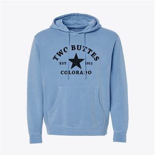 Two Buttes Colorado Star Pigment-Dyed Hoodie
