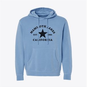 Mammoth Lakes California Star Pigment-Dyed Hoodie