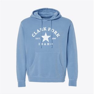 Clark Fork Idaho Star Pigment-Dyed Hoodie