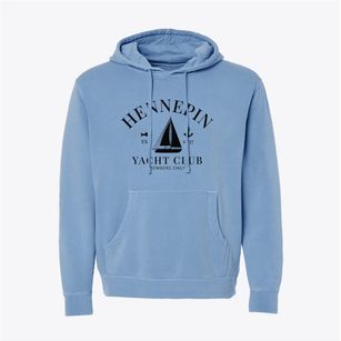 Hennepin Illinois Yacht Club Pigment-Dyed Hoodie