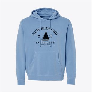 New Bedford Massachusetts Yacht Club Pigment-Dyed Hoodie