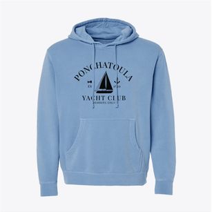 Ponchatoula Louisiana Yacht Club Pigment-Dyed Hoodie