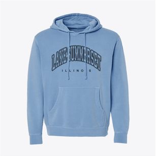 Lake Summerset Illinois Inline Pigment-Dyed Hoodie