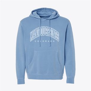 Manitou Springs Colorado Inline Pigment-Dyed Hoodie