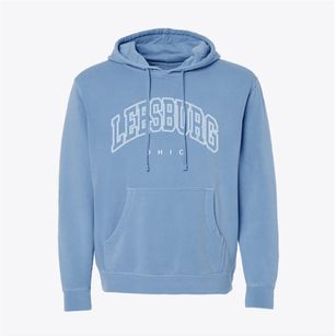 Leesburg Ohio Inline Pigment-Dyed Hoodie