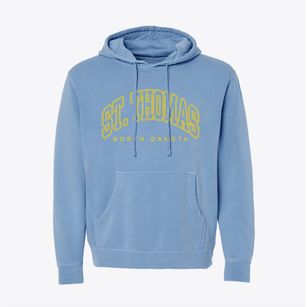 St. Thomas North Dakota Inline Pigment-Dyed Hoodie