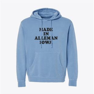 Alleman Iowa Classic 70s Pigment-Dyed Hoodie