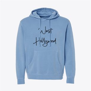 West Hollywood California Freestyle Pigment-Dyed Hoodie