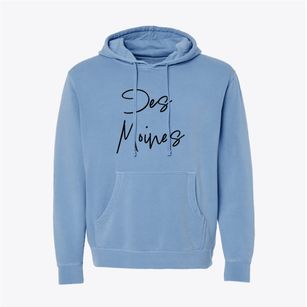 Des Moines Washington Freestyle Pigment-Dyed Hoodie