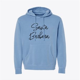 Santa Barbara California Freestyle Pigment-Dyed Hoodie
